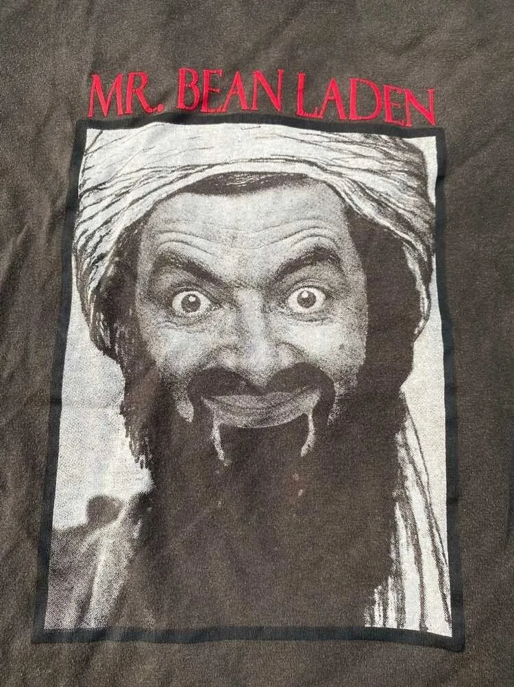 Vintage Mr Bean Laden Funny Shirt Short Sleeve Black Unisex S-234XL VE027