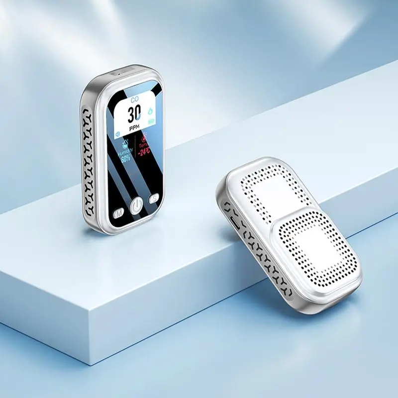 كاشفات أول أكسيد الكربون المحمولة أول أكسيد الكربون متر إنذار متعدد الوظائف مع قوس لسيارات المرآب في الأماكن المغلقة والخارجية