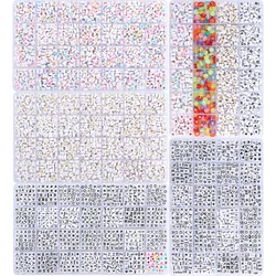 1 Set/Bag 24/28 Grid Box Of Acrylic 26 Letter Bead Set, Handcrafted DIY Making Jewelry, Earrings, Necklaces, Accessories Materia