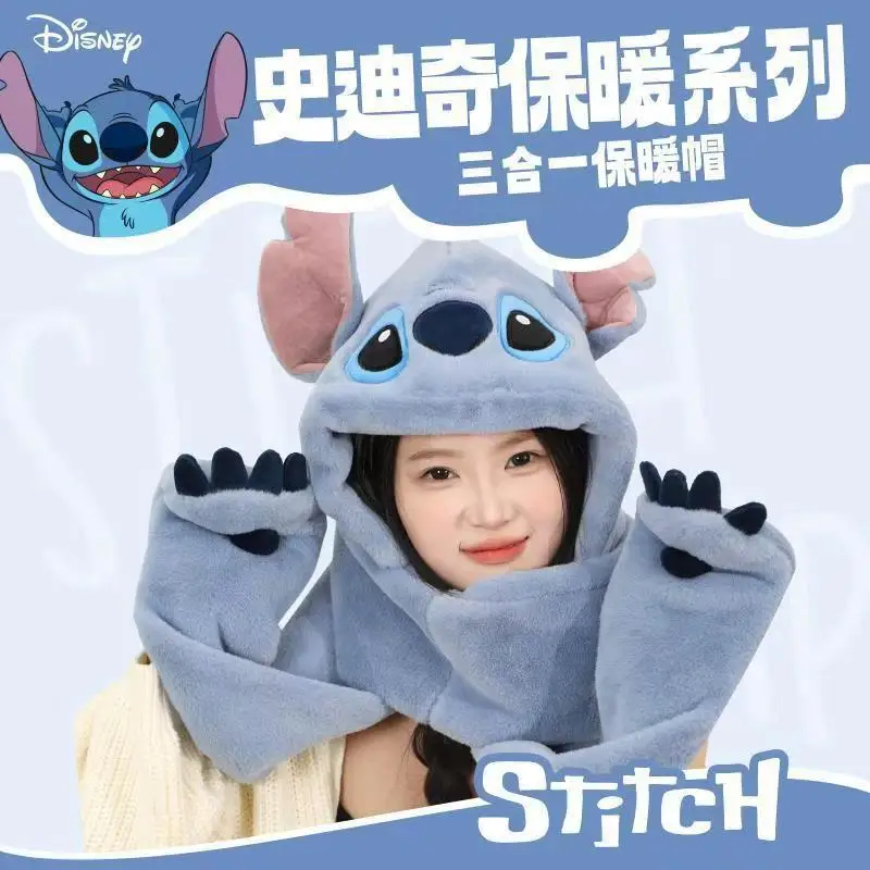 ديزني غرزة الكرتون وشاح ملتوي الإبداعية شخصية للجنسين شتاء دافئ المرجان الصوف يندبروف الرقبة دفئا هدية بالجملة #4