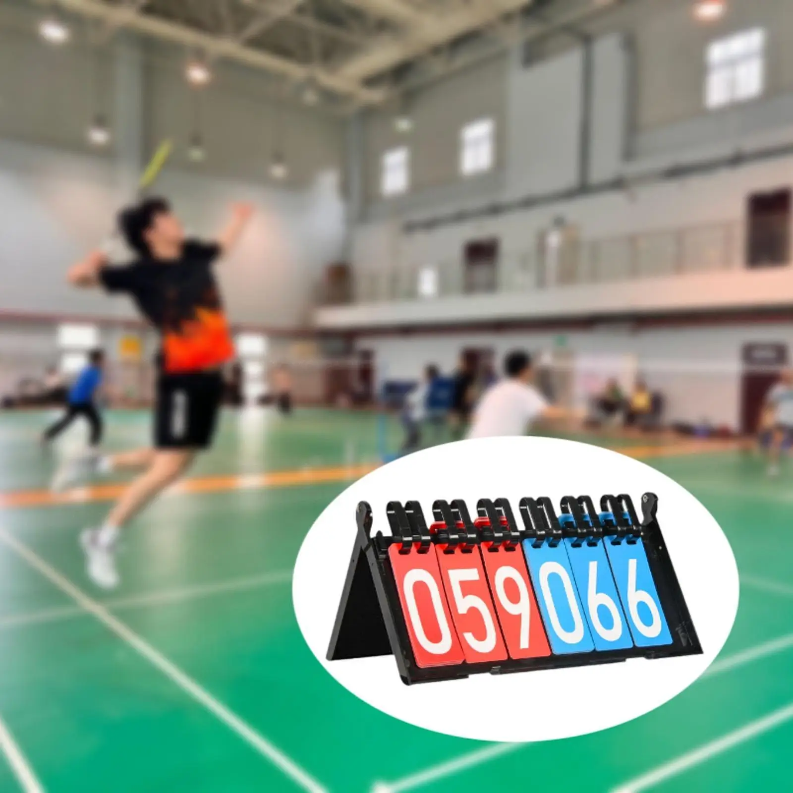 

Score Card Flipper Numbers Scoreboard Manual Tabletop Scoreboard for Competition Billiards Pingpong Ball Team Games Tennis
