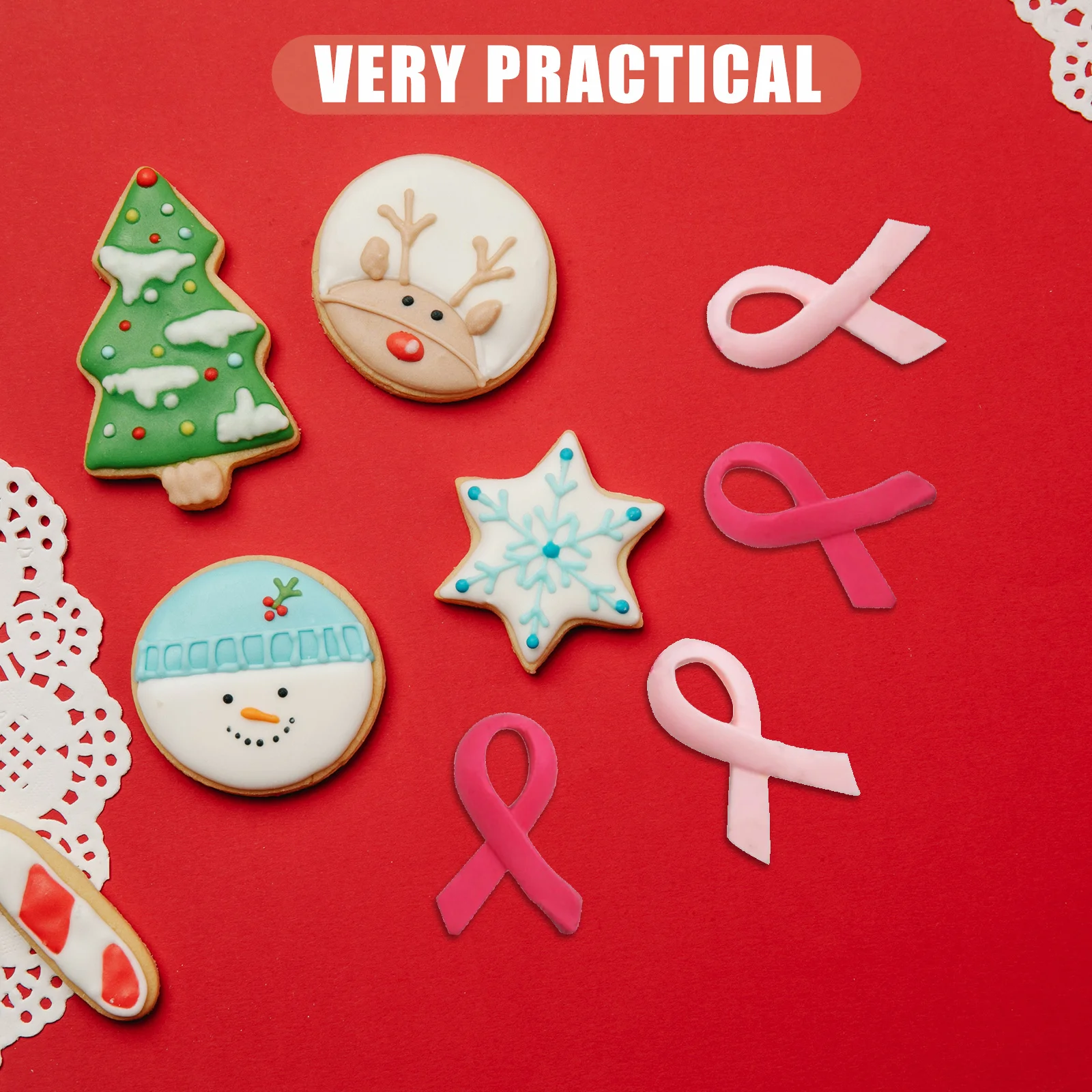 

2Pcs Ribbon Shape Silicone Cake Mould for DIY Chocolate Candy Cookie Baking Silicone Mold Non-Stick Easy Clean