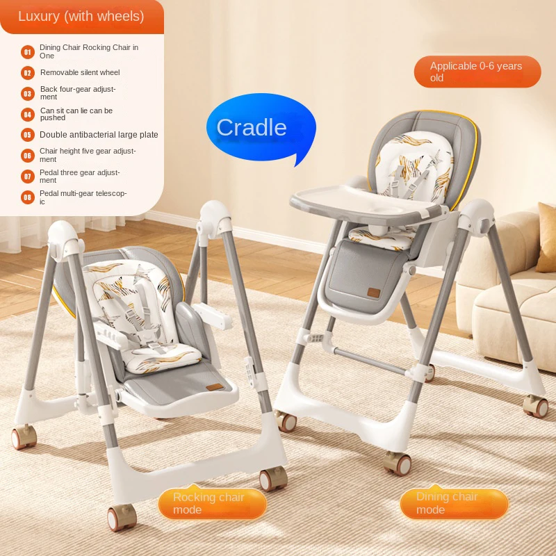 Baby Dining Chair Collapsible Multifunctional Children Portable Baby Eating Seat Chair Household Learning To Sit 2 In1 for Baby