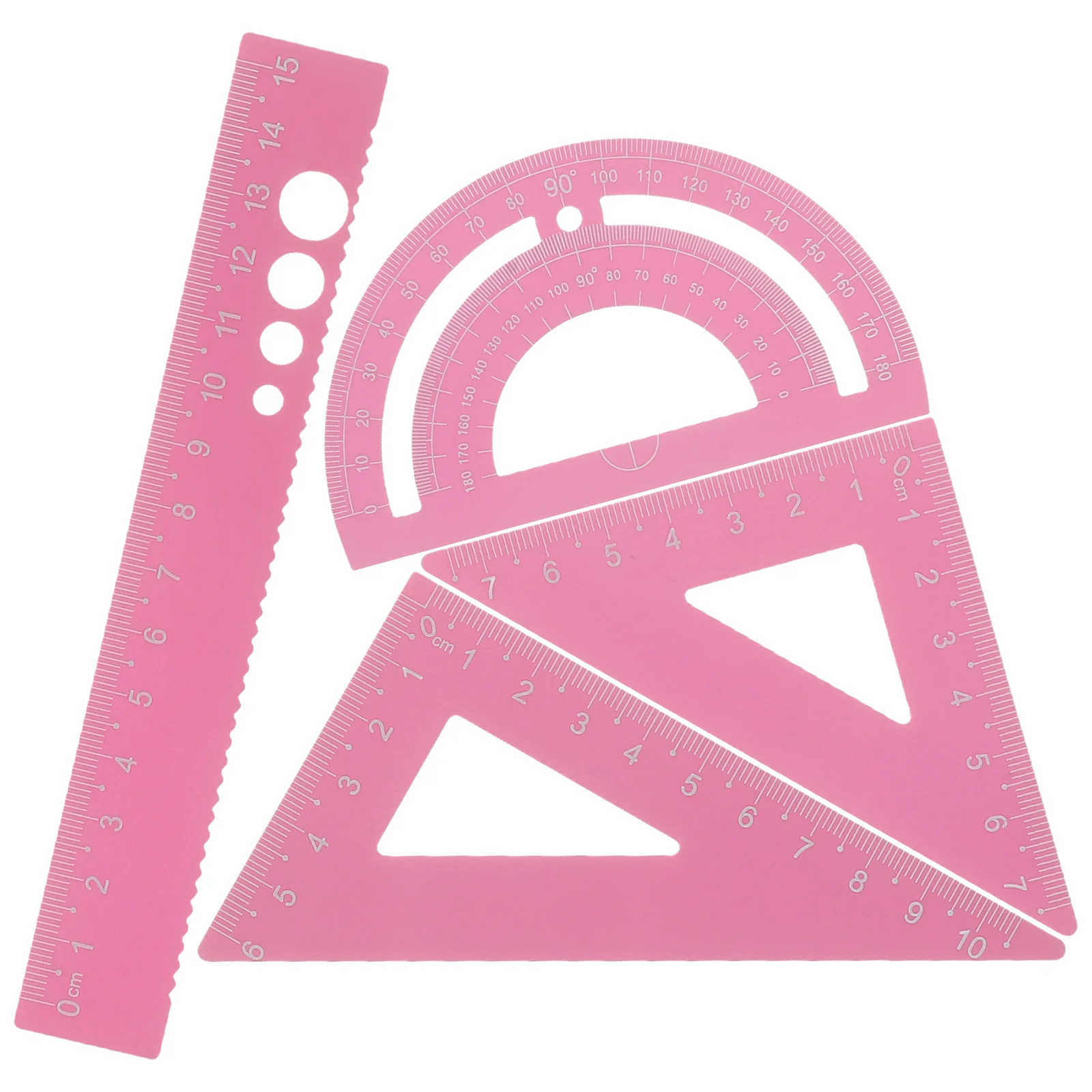 Drafting Tool Precise Protractor Ruler Set Kids Drawing Stationery Design Metal and Office Measuring Rulers Tools