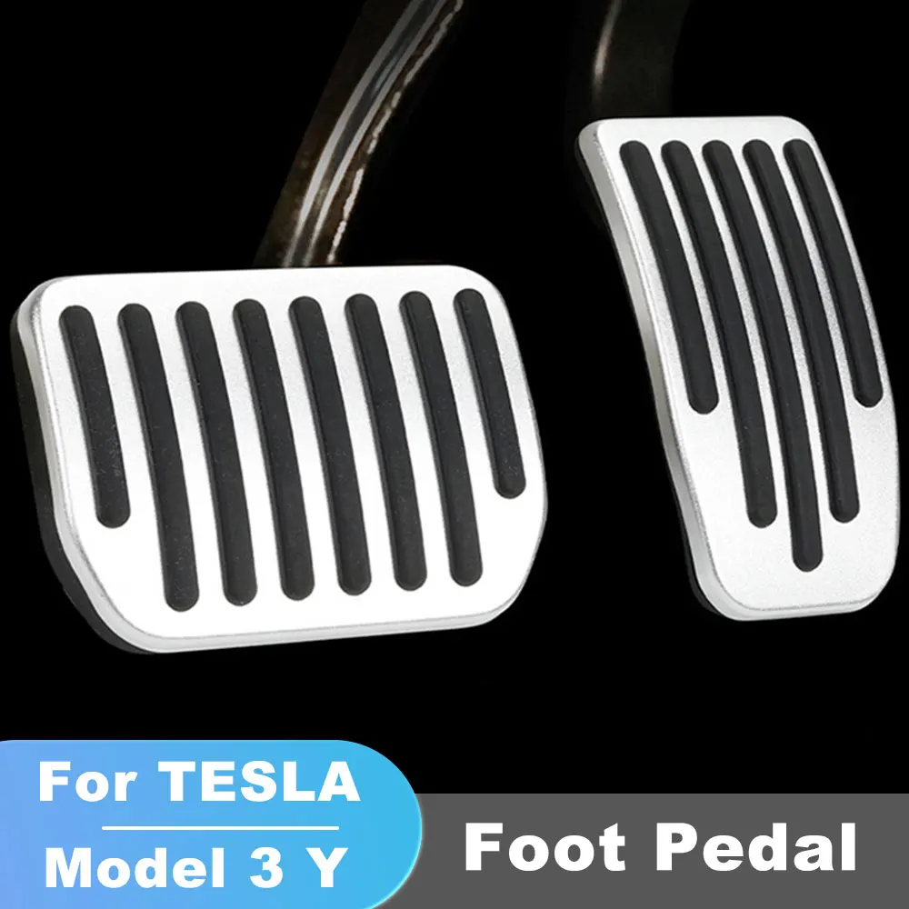 

Car Foot Pedal Pads Covers For Tesla Model 3 Y 17-23 Non Slip Performance Gas & Brake Pedals Accessories Pedal Cover