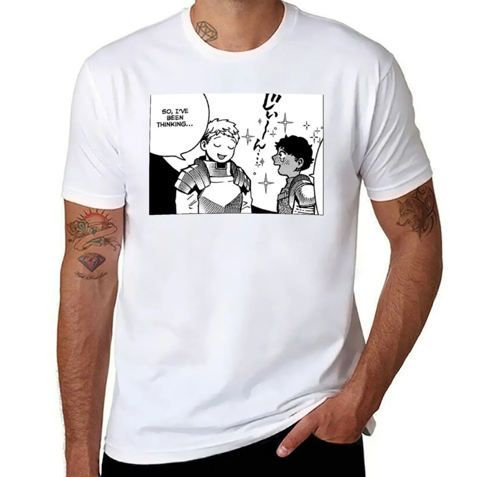 

Dungeon meshi kabru and laios T-Shirt t shirt man designer graphic t shirts for man