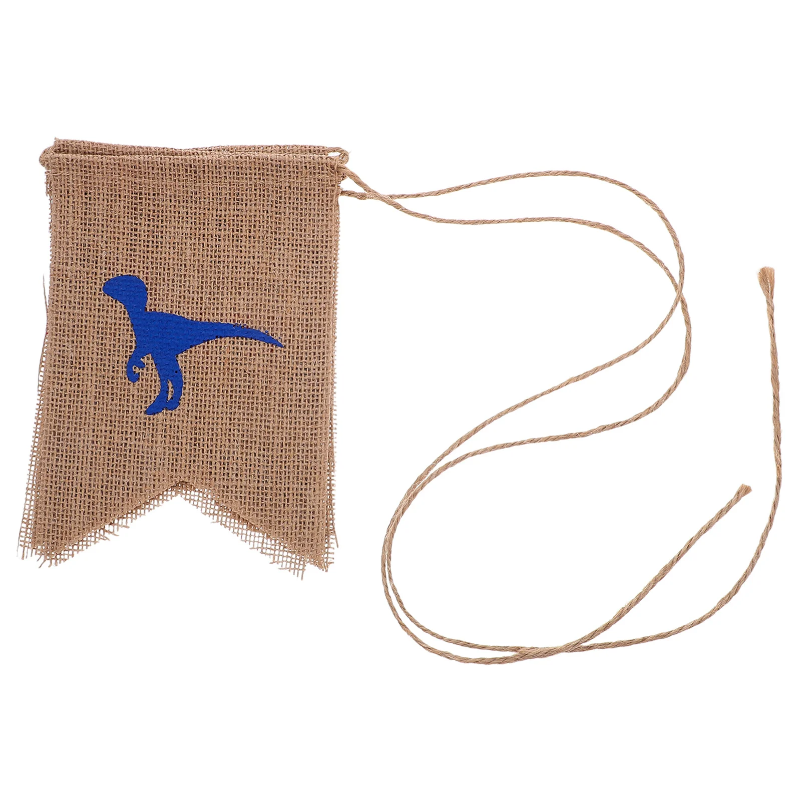 

Dinosaur Swallowtail Linen Banner Colorful Printed Party Decoration Kids Theme Dinosaur Garland Supplies