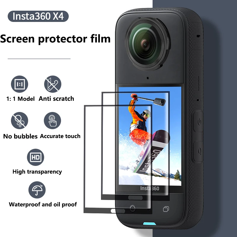 

Защитная пленка для экрана Insta360 X4, Защитная пленка для экрана Insta360 X4, пленка для экрана Ultra-HD, аксессуары для камеры