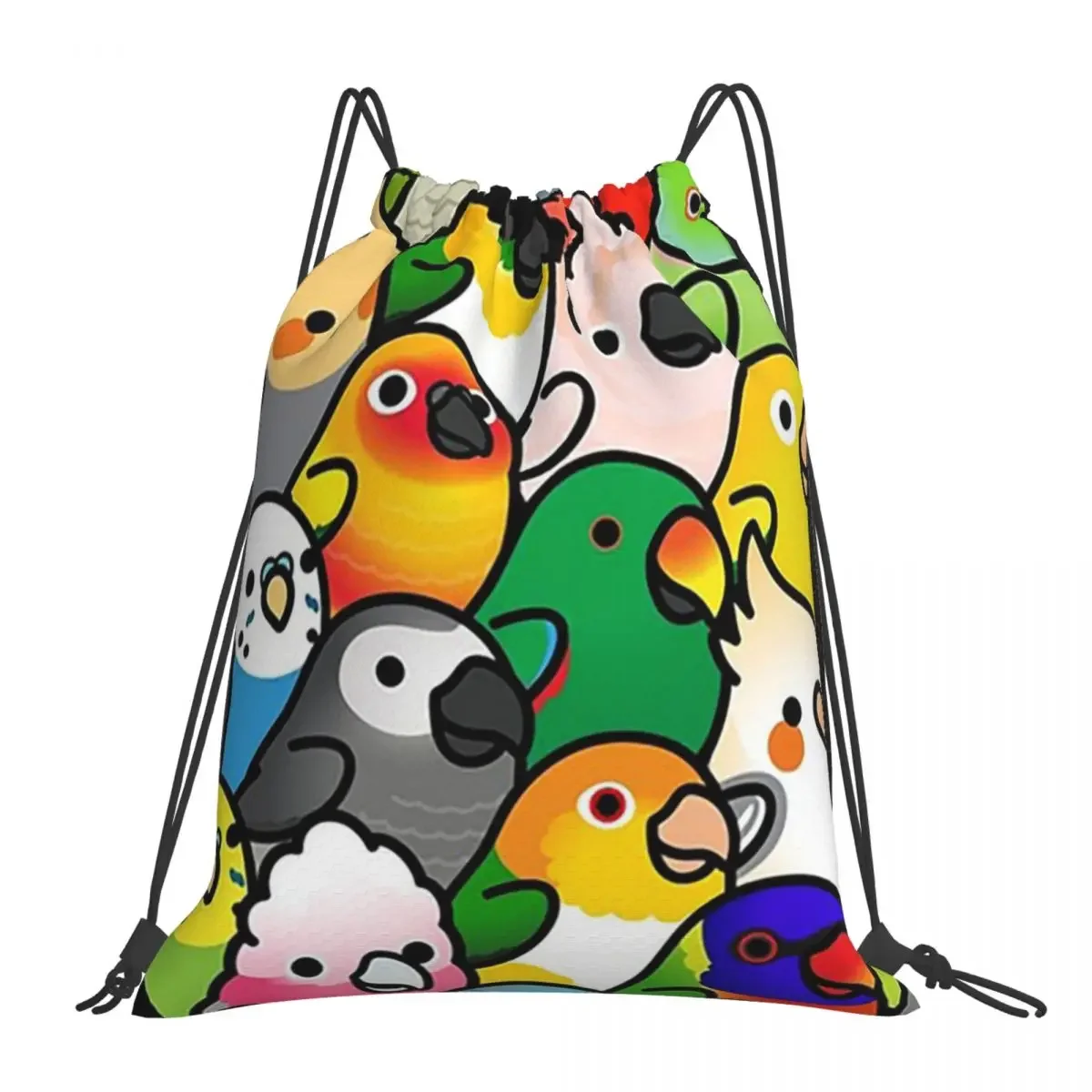 Everybirdy Pattern 2023 Backpacks Fashion Portable Drawstring Bags Drawstring Bundle Pocket Sports Bag BookBag For Travel School