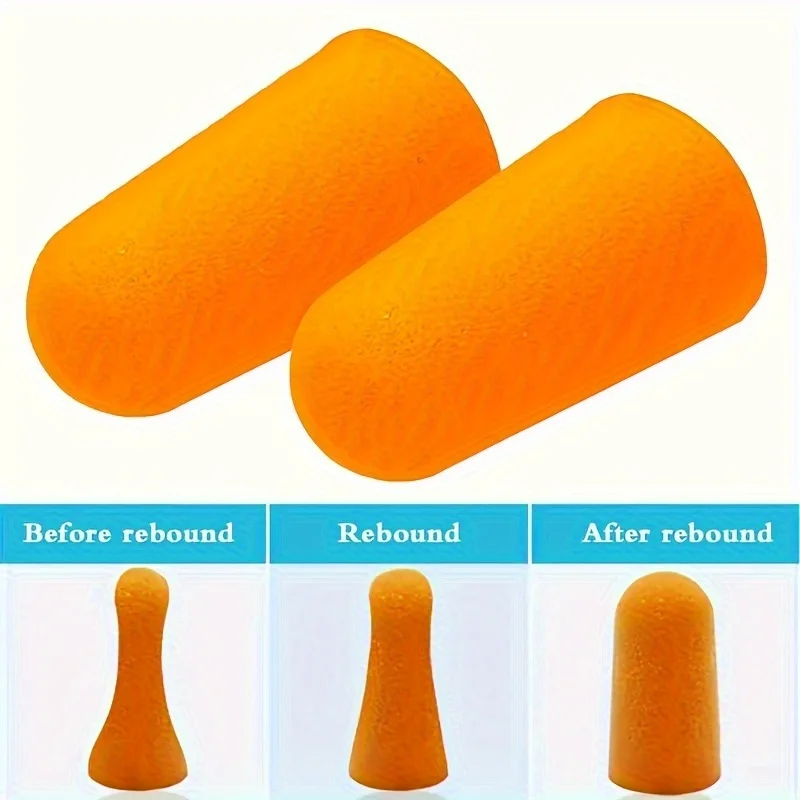 5pairs Anti-Noise Foam Ear Plugs - Perfect for Sleeping, Studying, Working & Lunch Breaks