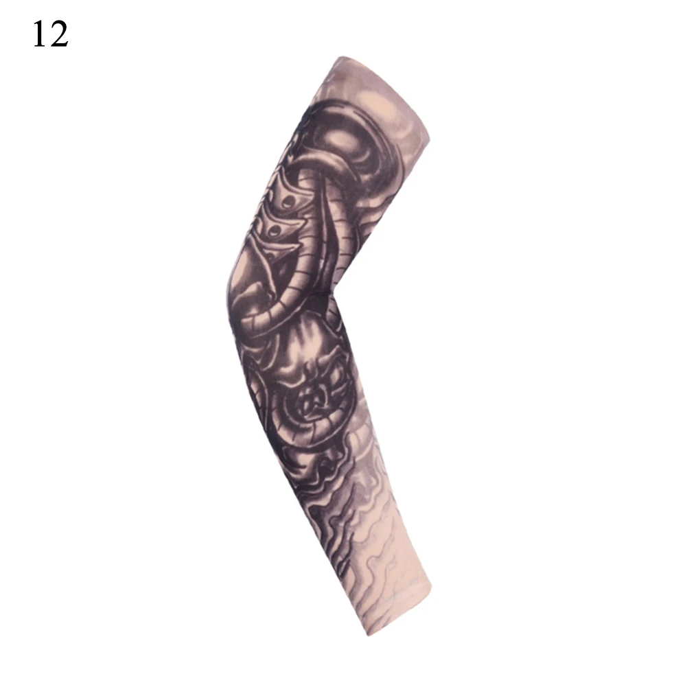 1 PC Arm Unisex Quick Dry UV Protection Outdoor Temporary Fake Running Arm Sleeve Skin Tattoo Sleeves