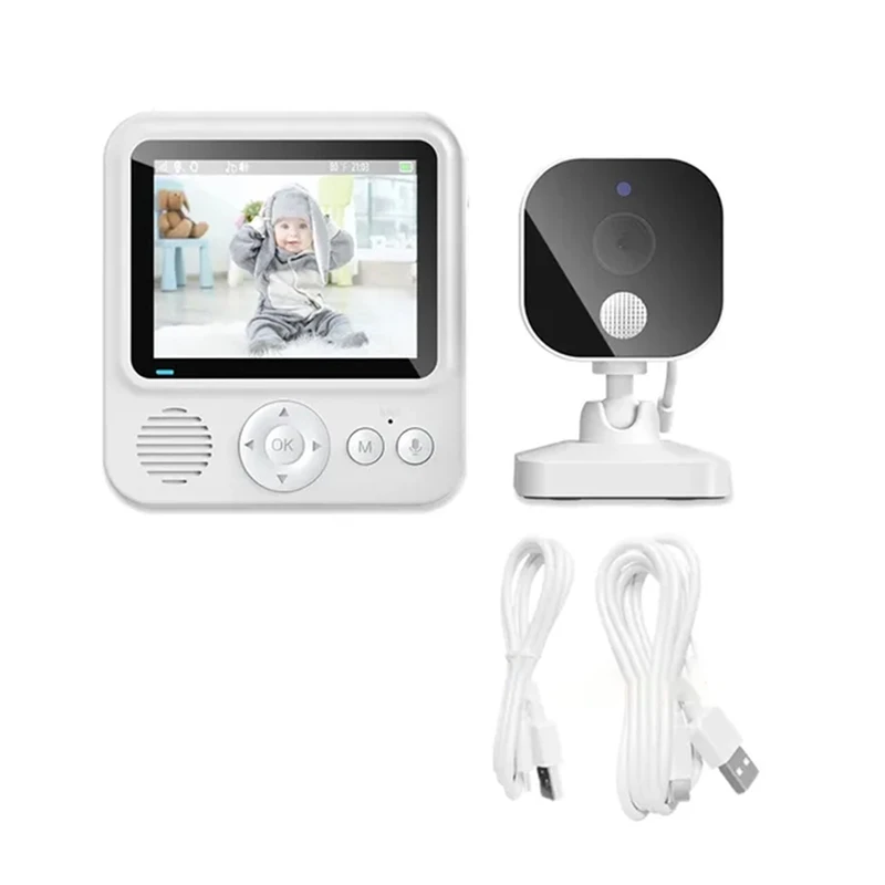 2.8Inch LCD Video Baby Monitor 2.4G Wireless Security Baby Camera 2-Way Talk Night Vision Temperature Baby Cry Alarm