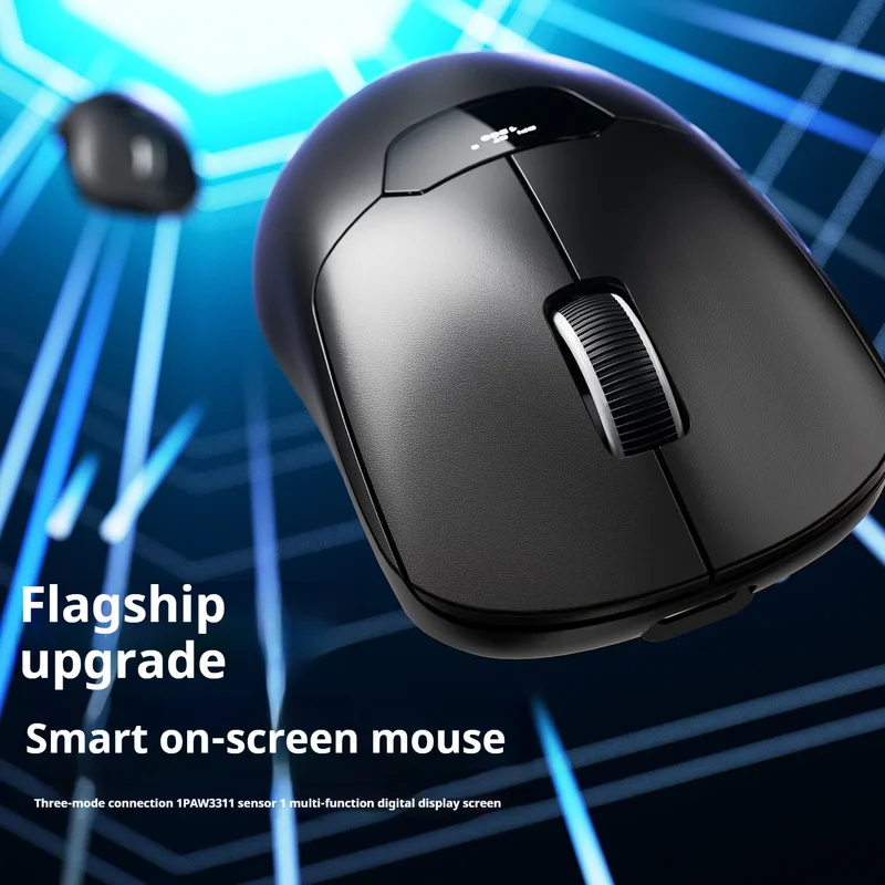 AULA SC390 Gaming Mouse Smart Screen Display Three-mode PAW3311 Lightweight Long Battery Life E-sport Mouse Customized PC Mice