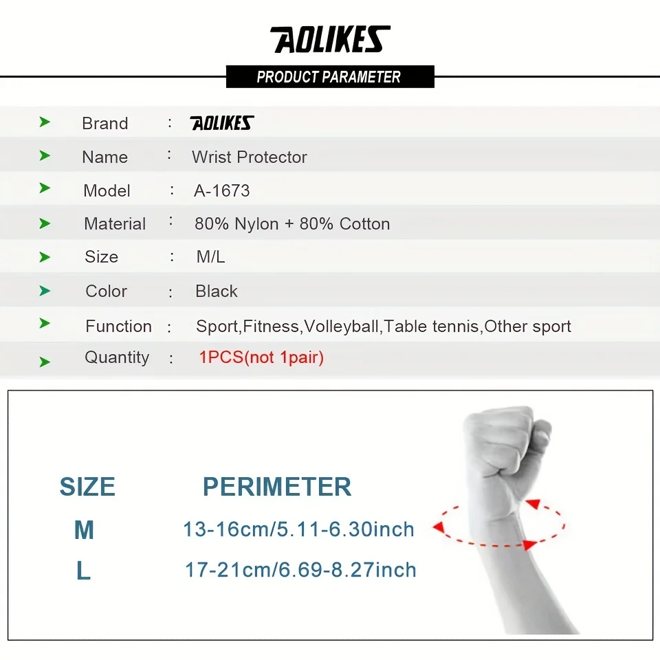 AOLIKES 1PCS Adjustable Wrist Splint Brace Thumb Support Stabilizer Finger Protector Injury Aid Tool Health Care Bace Support