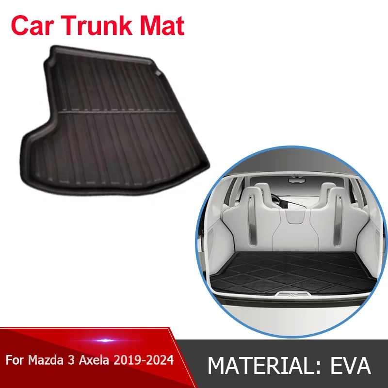 

for Mazda3 3 Axela BP Sedan 2024 2019~2023 EVA Car Rear Trunk Mat Waterproof Protective Liner Trunk Tray Floor Mats Accessories