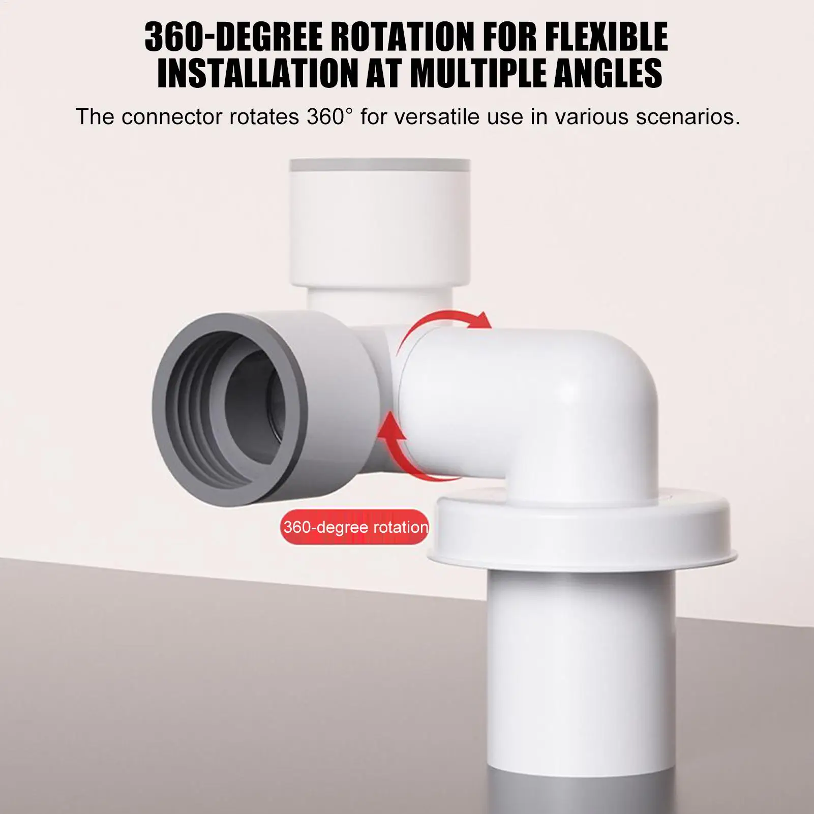 

Direct Drain Pipe Odor Preventer Bathroom Wall Drain Odor Stopper Rotating Sink Plug Smell Stopper For Basin Washbasin Washing