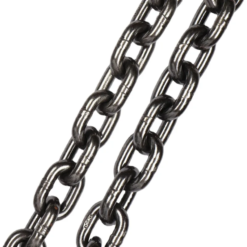 

Grade 80 polished sling trailer iron chain bridge guardrail load-bearing chain