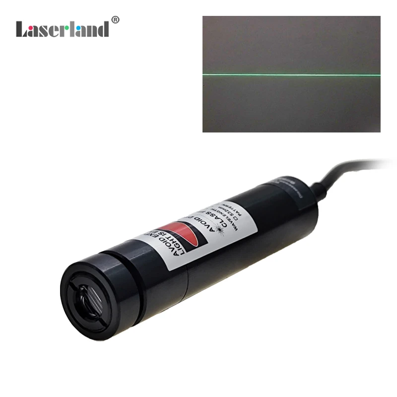 520nm 30mW Green Laser Line Module Diode for Alignment Sawmill Wood Fabric Cutting Cutter 16mm