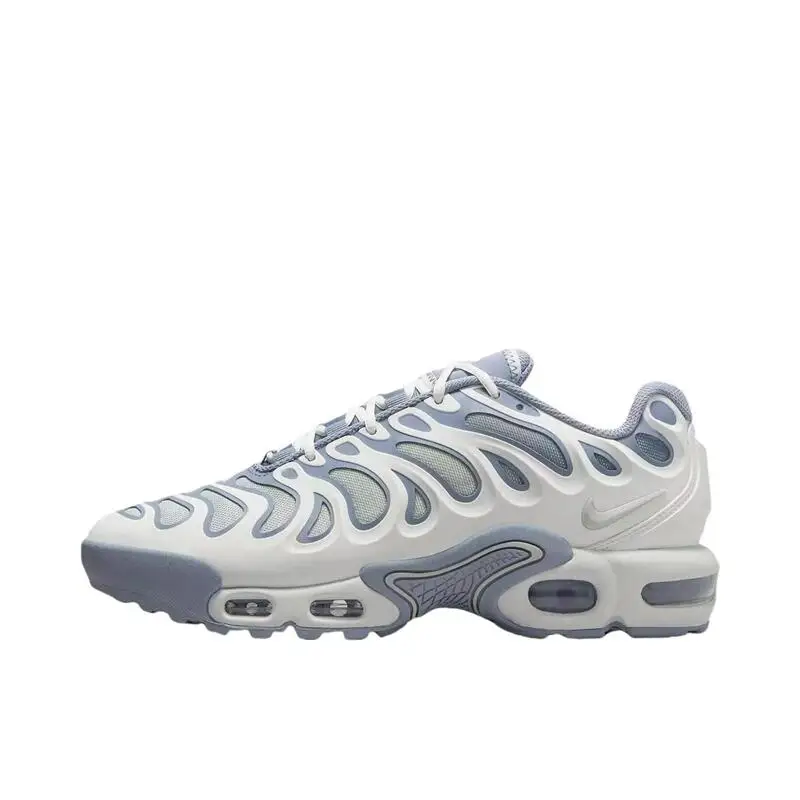 Nike Air Max Plus DRIFT Versatile, Durable, Breathable, Low Cut Life and Leisure Running Shoes for Women, White and Black