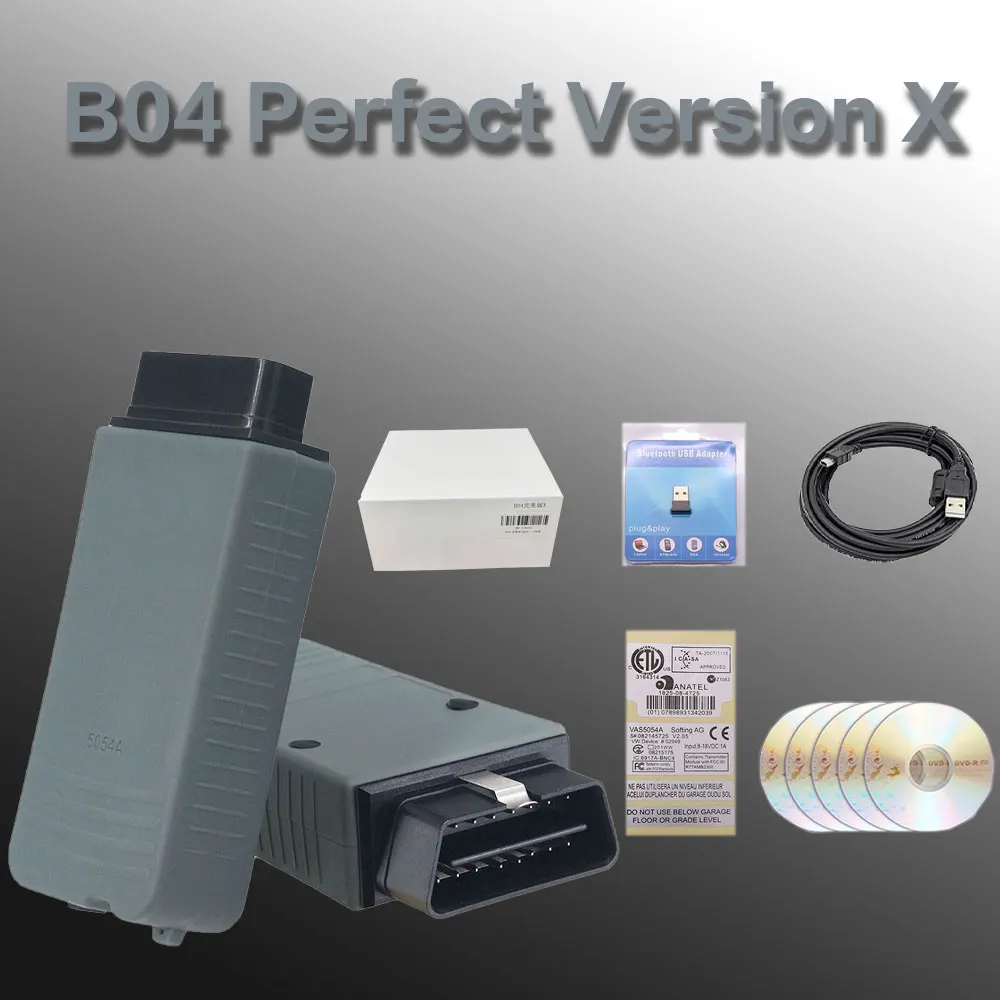 5054/5054A Original Oki Full Chip VAS5054A 6154 OBD2 Code Reader - For Win10, Bluetooth/AMB2300 Activator/Wi-Fi