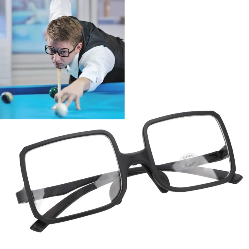 Billiard Glasses TR90 Adjustable Nose Pad Wide Field Lightweight Cue Sports Safety Glasses Myopia Glasses Compatible