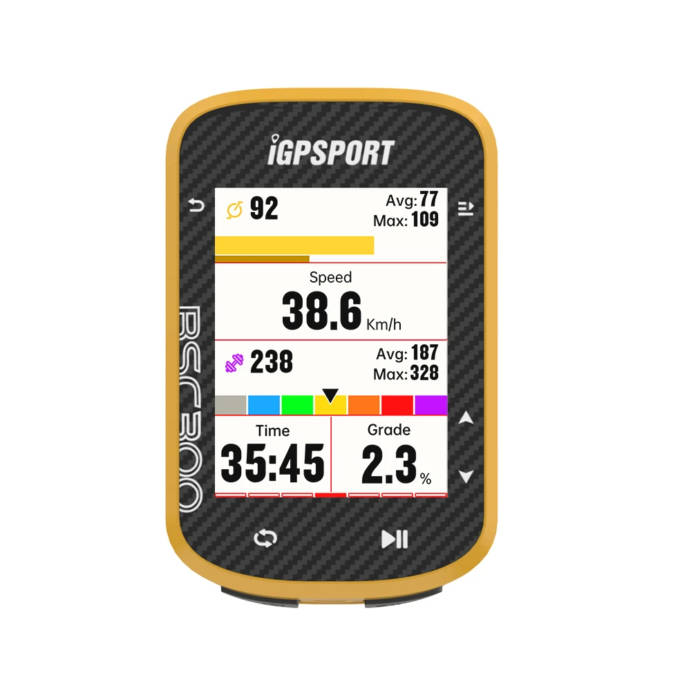 iGPSPORT BSC300 GPS Bike Computer Cycling Wireless Color Screen Map Navigation Support Indoor Training Bicycle Accessory