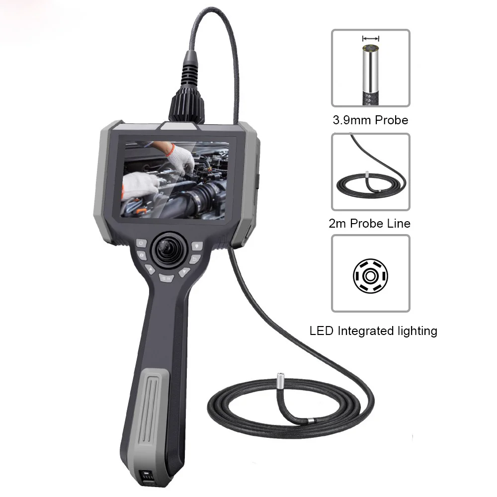 3.9mm 1M Wireless Endoscope  with Light 1080P Handheld WiFi Inspection  1.0 Megapixels industrial videoscope