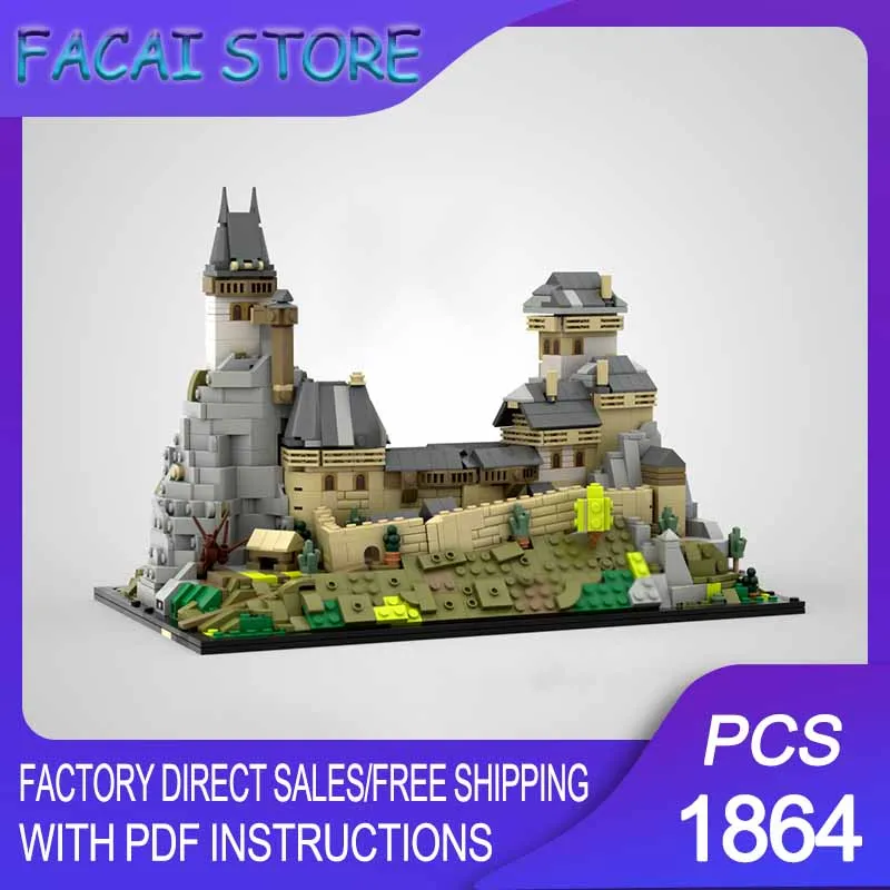 

Medieval Castle Model Moc Building Bricks Modular Castle Model Technology Blocks Christmas DIY Toy Construction Gifts
