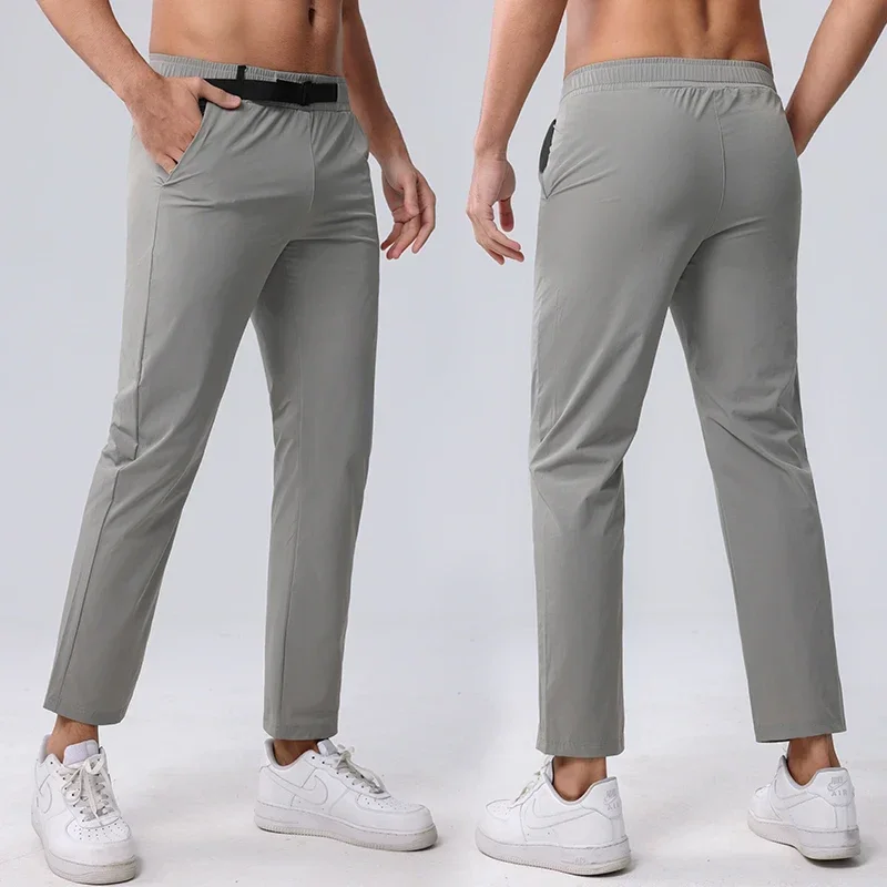 Man Jogger Sporty Casual Long Trousers Cooling Pants Golf Trousers Male Training Summer Gym Workout Sweatpants Baseball Bottoms