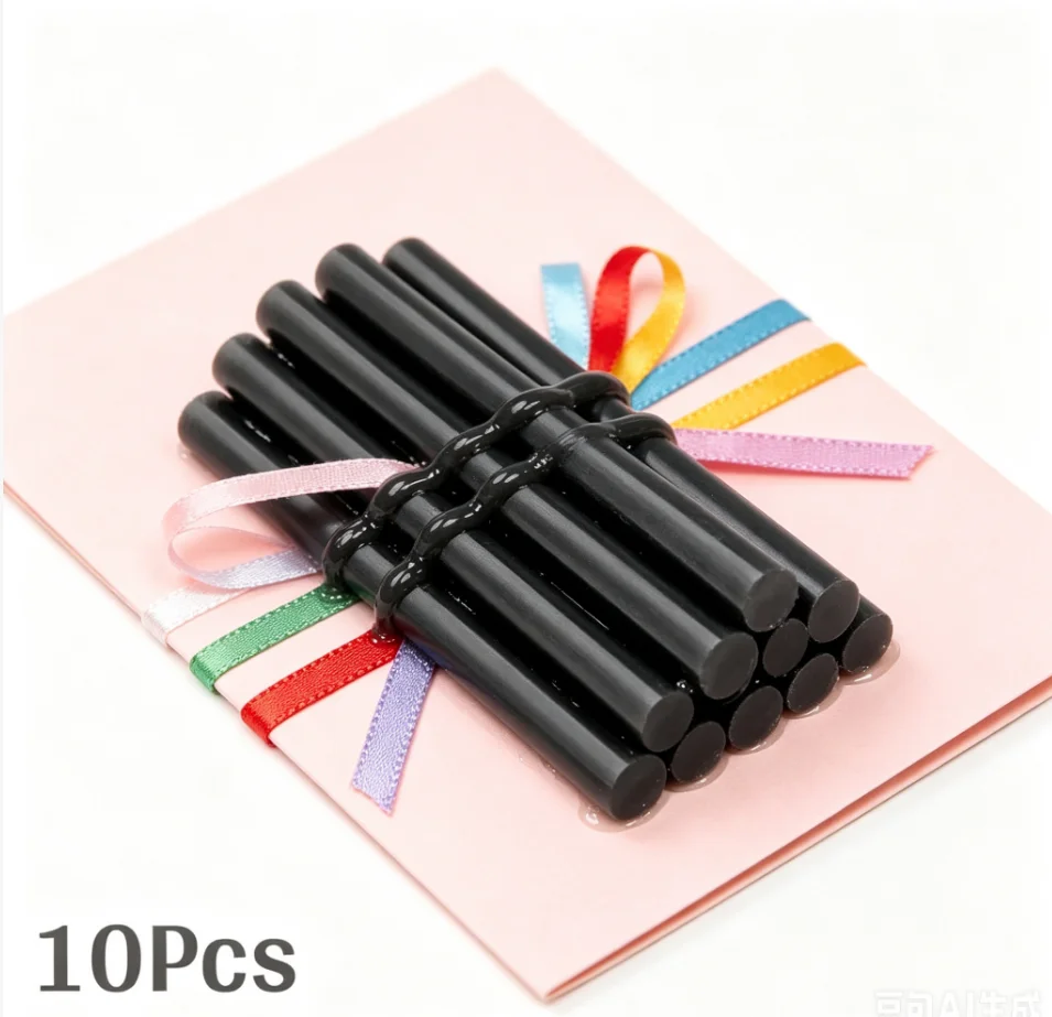 5pcs 10pcs Black Hot Melt Glue Sticks 7mmx100mm Adhesive Home DIY Tools for Hot Melt Glue Gun Craft Album Repair Glue Stick