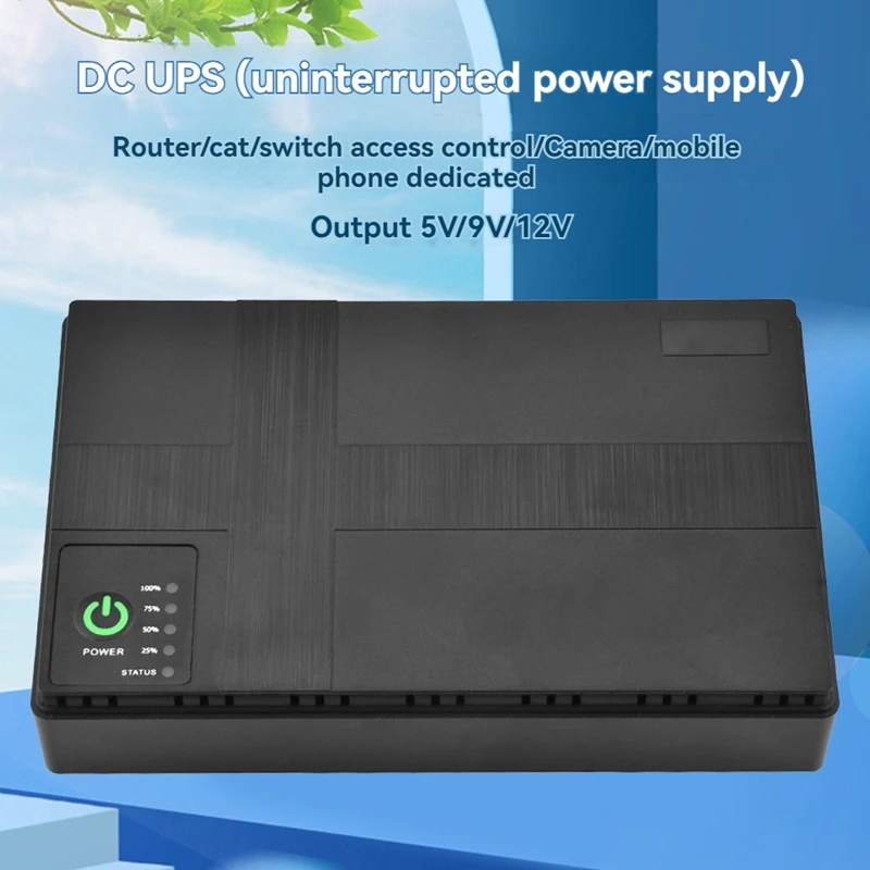 AC85-265V DC1018P Routeur 5V9V12V Sauvegarde Sans Joli 10400Mah Alimentation Chargeur Téléphone Portable DC UPS US Plug