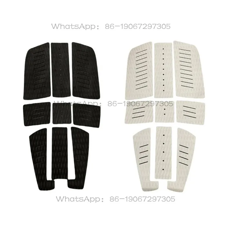 Board Paddle Board Anti-skid Pad EVA Adhesive, Rhombus Anti-skid Pad Paddling Sand Board, Surfboard 9-piece Pad with Heel