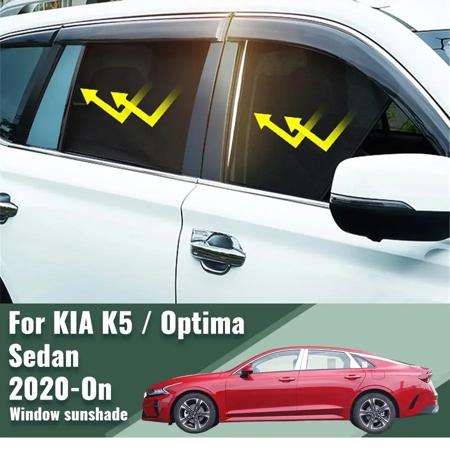 For KIA K5 Optima Sedan DL3 2020-2024 Magnetic Car Sunshade Visor Front Rear Windshield Frame Curtain Side Window Sun Shade