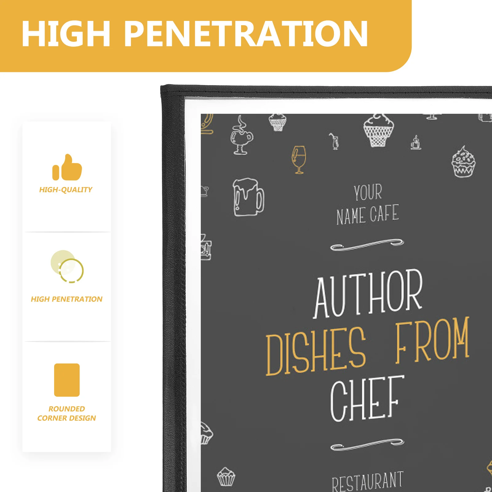 1pc Cover Book Protector Foldable Practical File Menu Folder For Restaurant Hotel Cafe Bar Cover For Menu Supplies