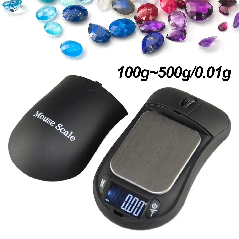 

Precision Mini Pocket Portable 100g~500g/0.01g Mouse Style Digital Scales Electronic Jewelry Scale Weight Balance Scale