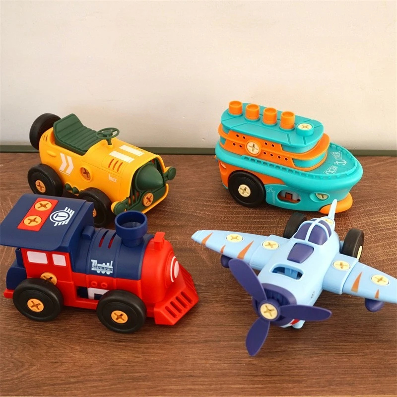 kit-de-montage-Electrique-diy-pour-enfants-vehicule-de-transport-vintage-a-demonter-et-assembler-avec-vis-–-jouet-et-cadeau-pour-garcons