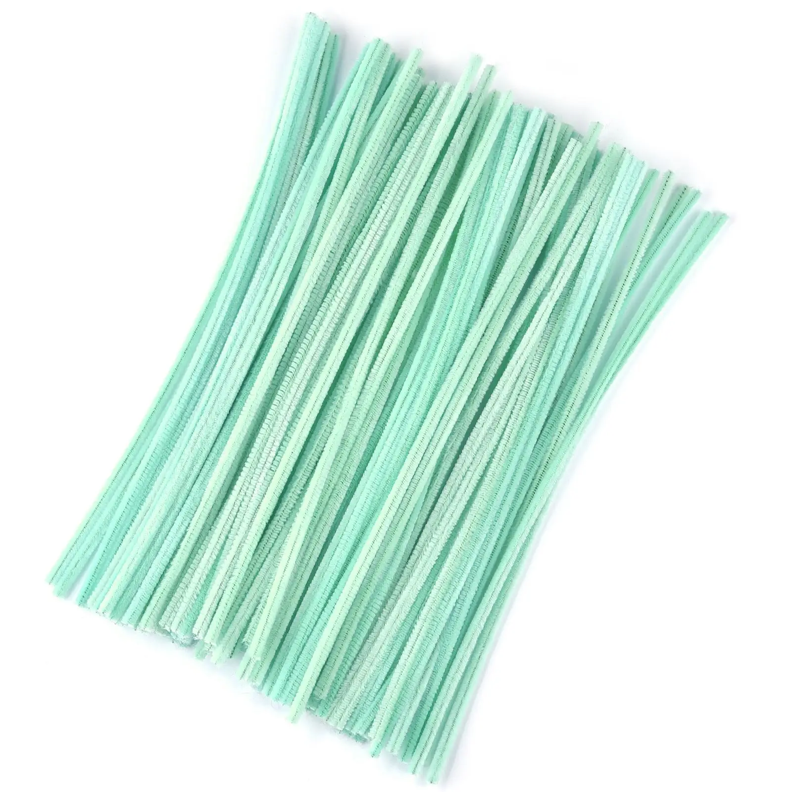 100 Stuks Pluche Stok Draaien Bar Chenille Stengels Draad Pijp Kinderen Speelgoed Diy Strips Creatieve Hobby Materiaal Stem Ijzer Vilt Draden
