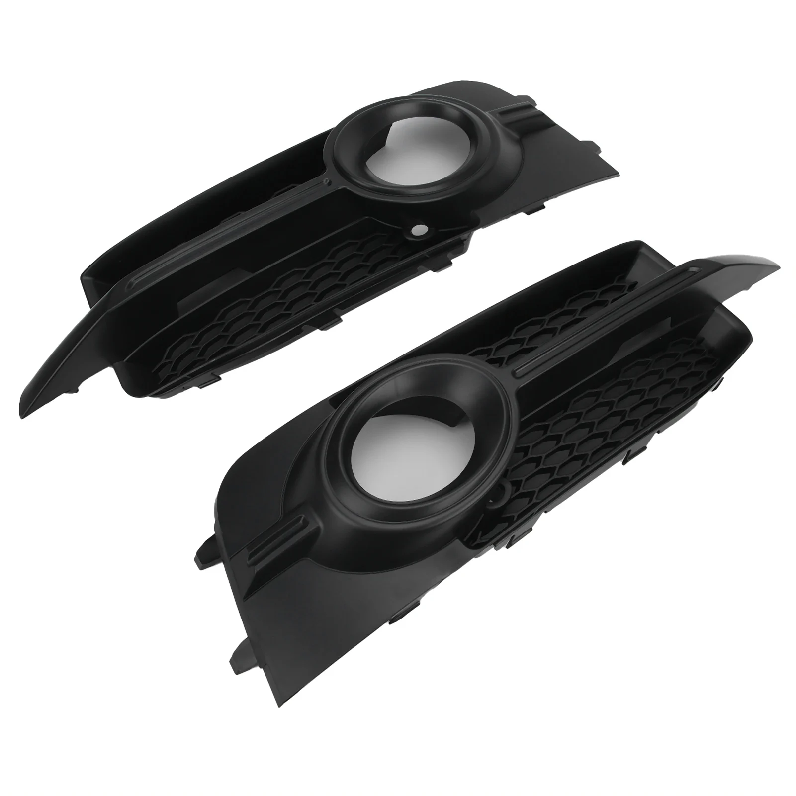 Front Bumper Fog Light Grille Cover 8X0807682B 8X0807681B for Audi A1 8X 8XA 2010‑2014 S Line Fog Lamp Bezel Replacement