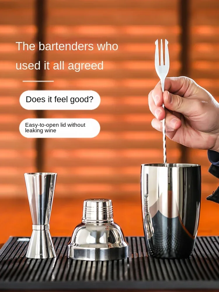 Hochwertiger, dicker Cocktail-Shaker aus Edelstahl
