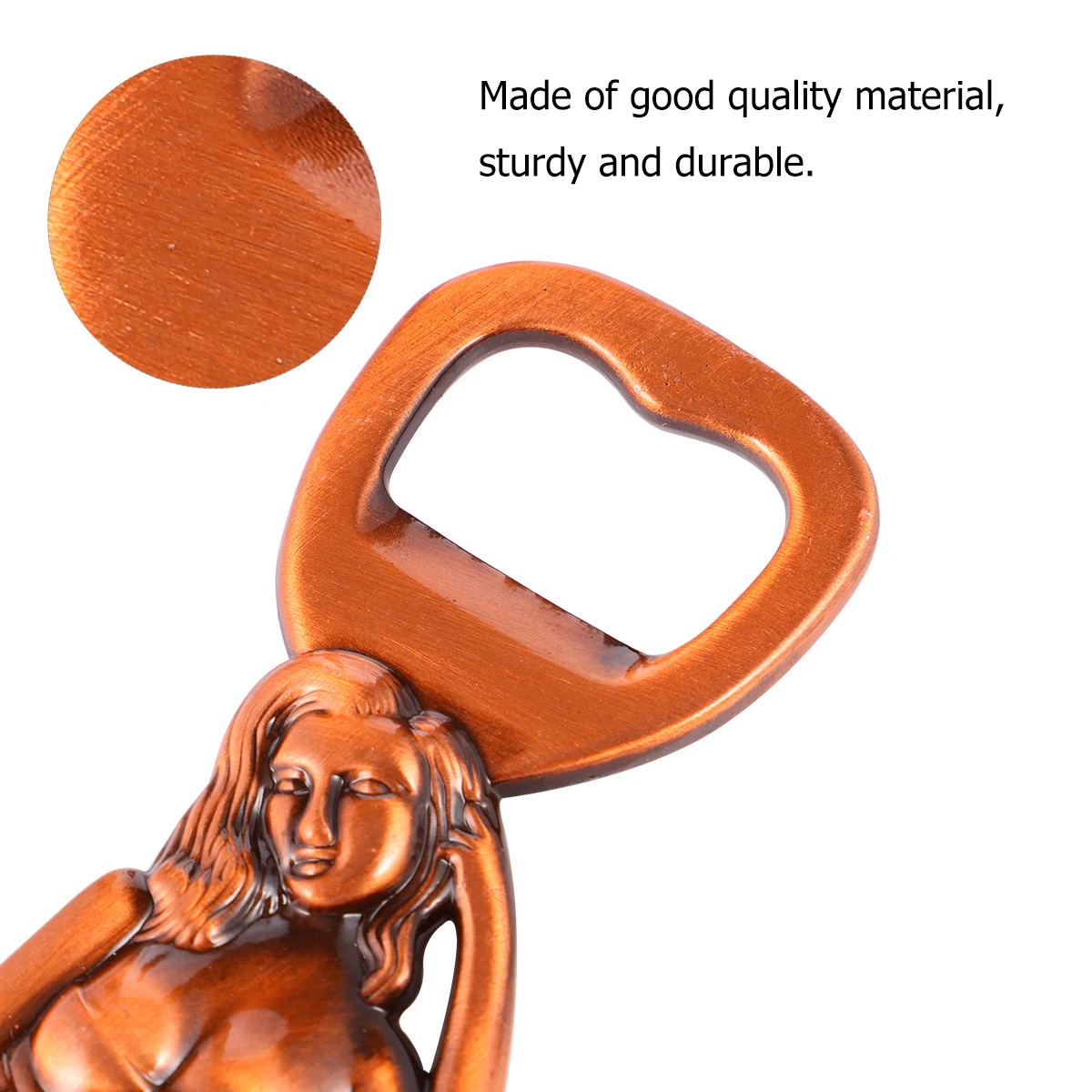 

Zinc Alloy Bottle Opener Lady Shaped Unique Design Easy Grip Sturdy Home Camping Hunting Gift Retro Metal Beer Can