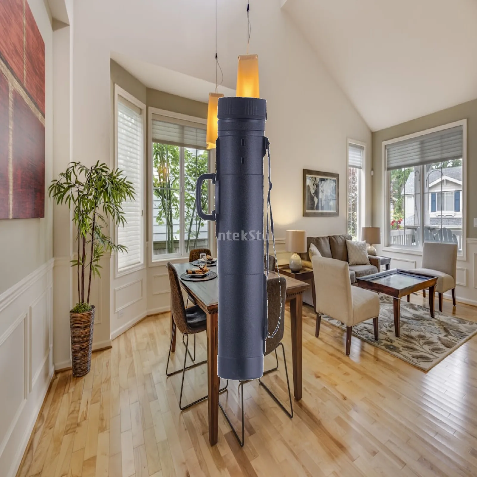 Portable Poster Tube Expandable Drawing Holder for Large Art Prints and Architectural Blueprints