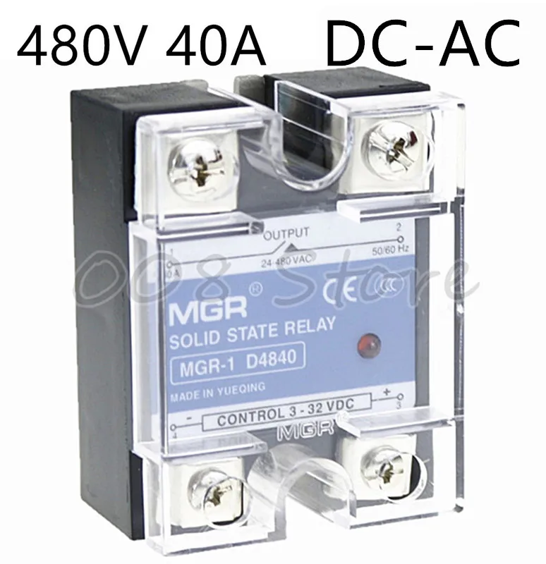 Mager  SSR 40A 480V DC-AC Solid state relay  Quality Goods  MGR-1 D4840