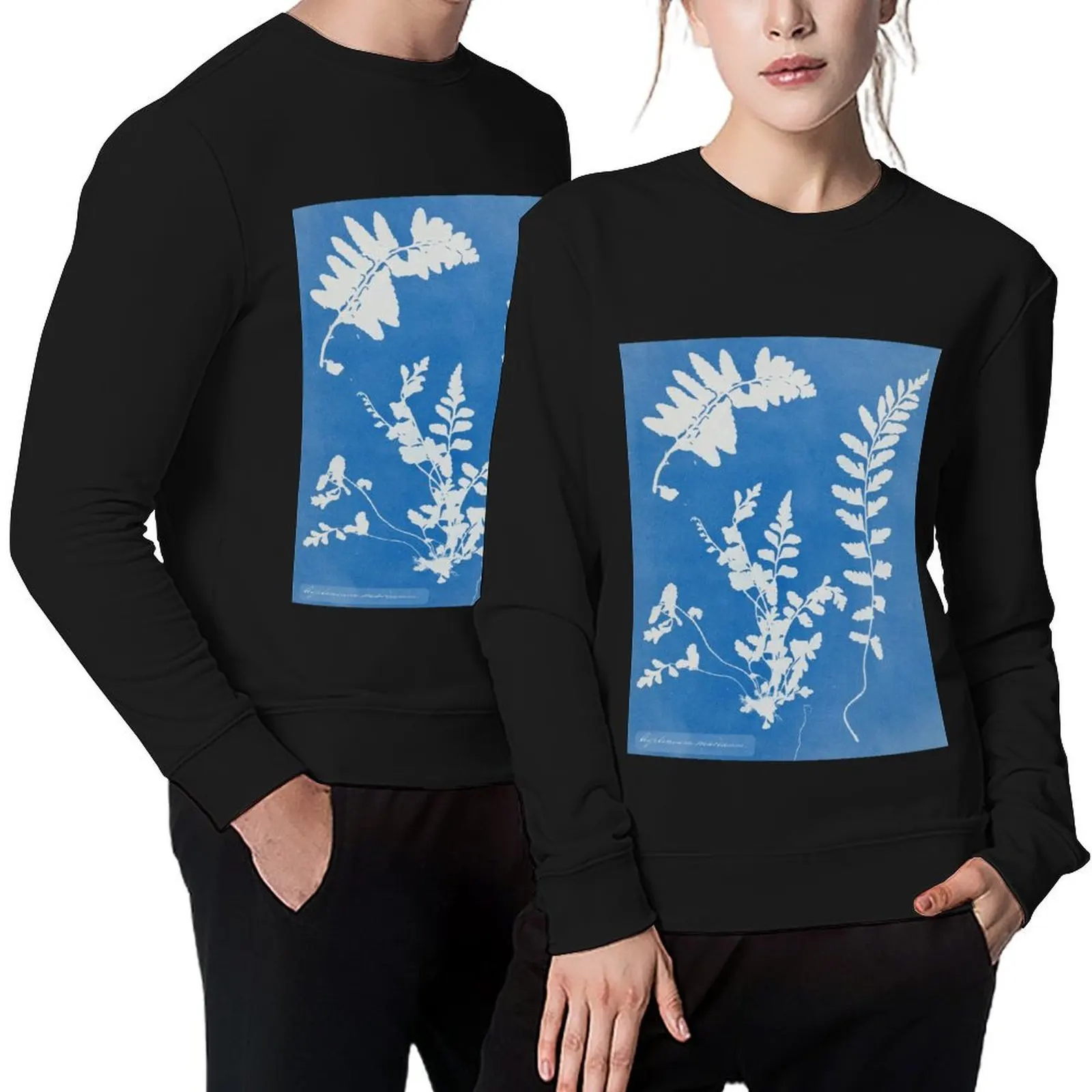 

Anna Atkins Cyanotype Fern, 1854 Pullover korean clothes winter clothes mens designer clothes anime clothing hooded sweatshirts