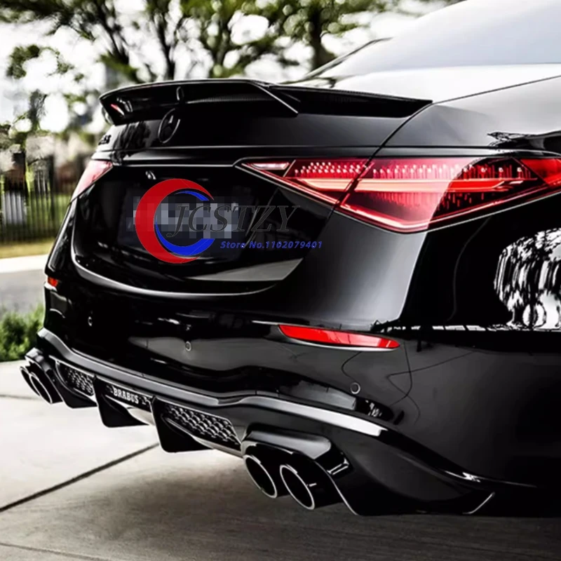 

Для Mercedes-Benz новый S-класс W223 S480 S500 S680 2021 + багажник автомобиля багажник крыло спойлер из углеродного волокна