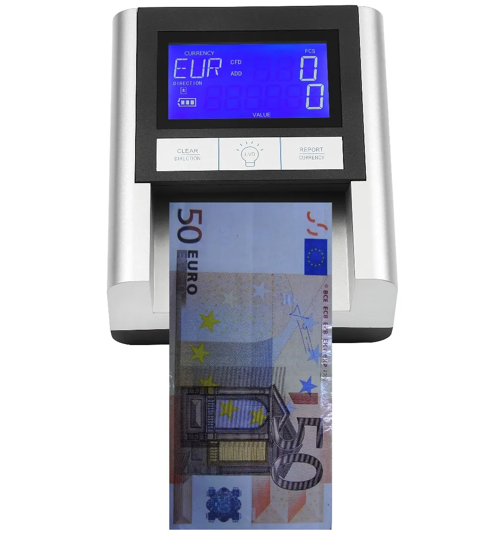 Portable 100% Accurate Multi-Currency Banknote Light Detector 30+ World Wide Money Detector Plastic Currency Detectors
