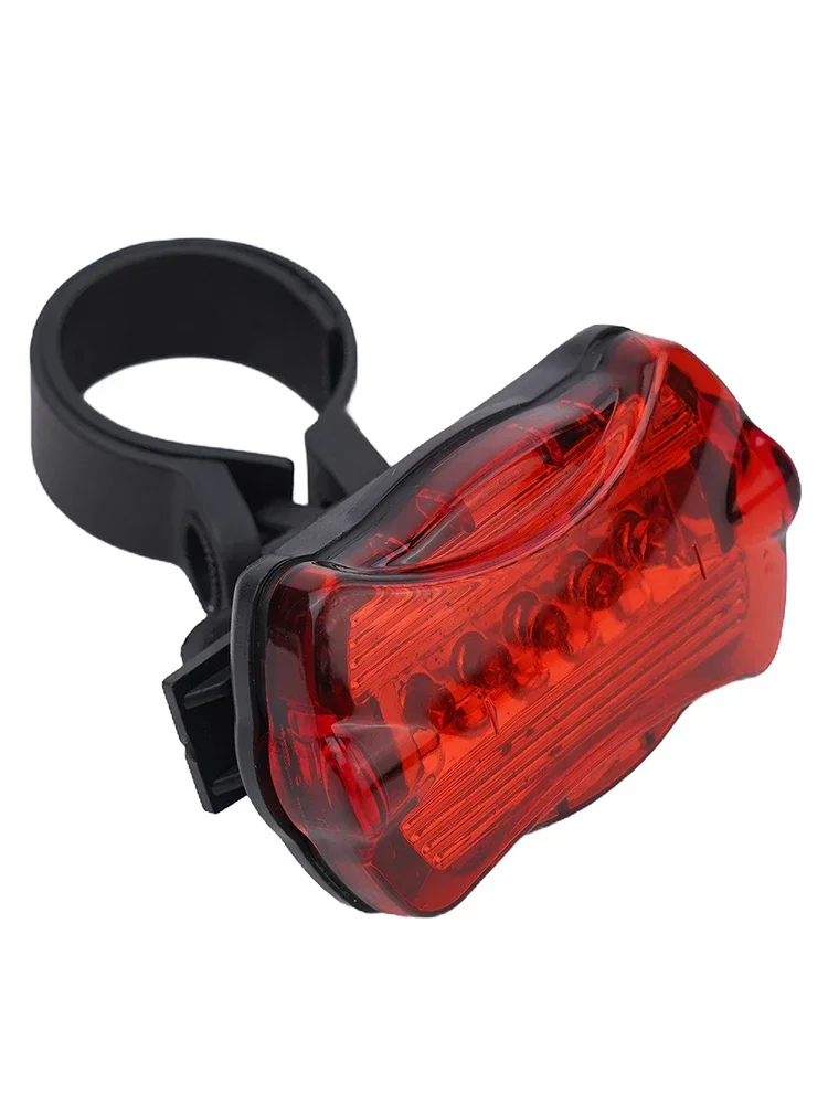 1 Pc Taillight 6.5X4X2.5cm Waterproof Bike Bicycle Cycling 5 LED Night Energy-saving Flashing Rear Tail Light Lamp Accessories