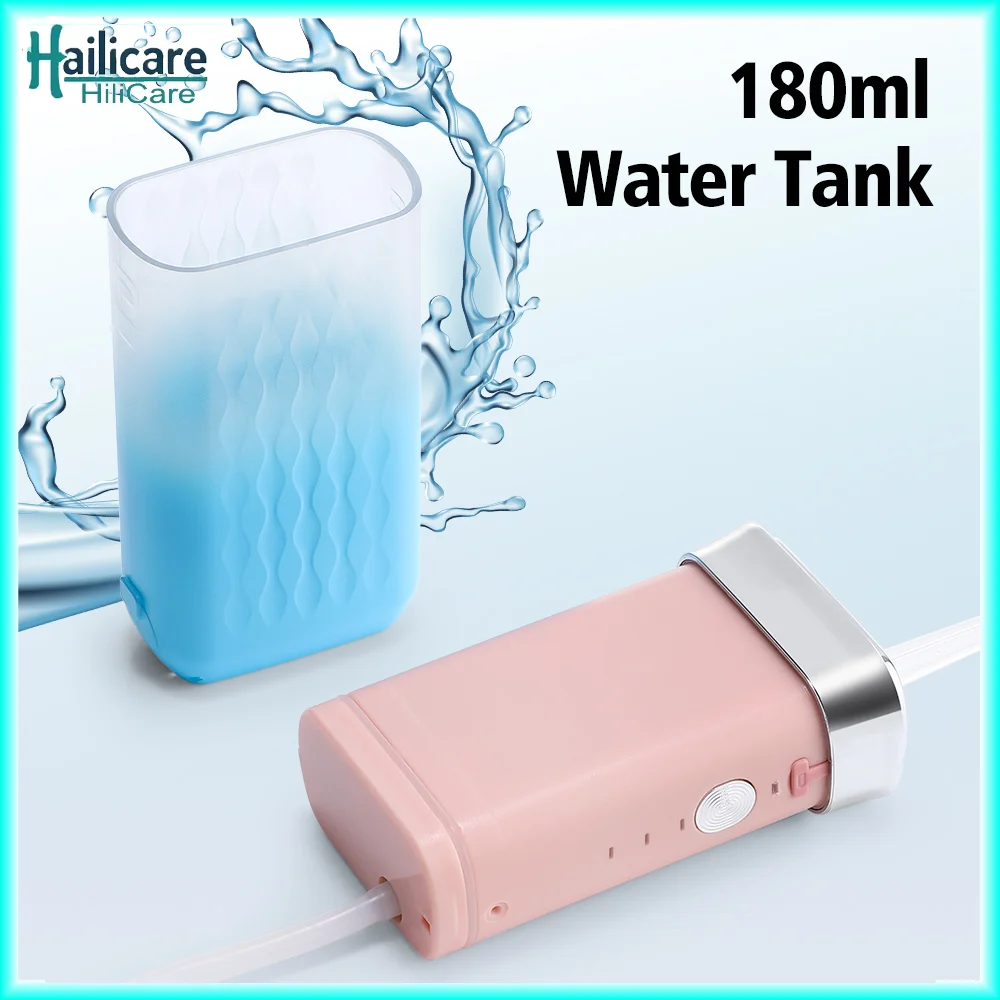 

Oral Irrigator Portable Dental Water Flosser USB Rechargeable Water Jet Floss Tooth Pick 4 Jet Tip 180ml 3 Modes Teeth Clean
