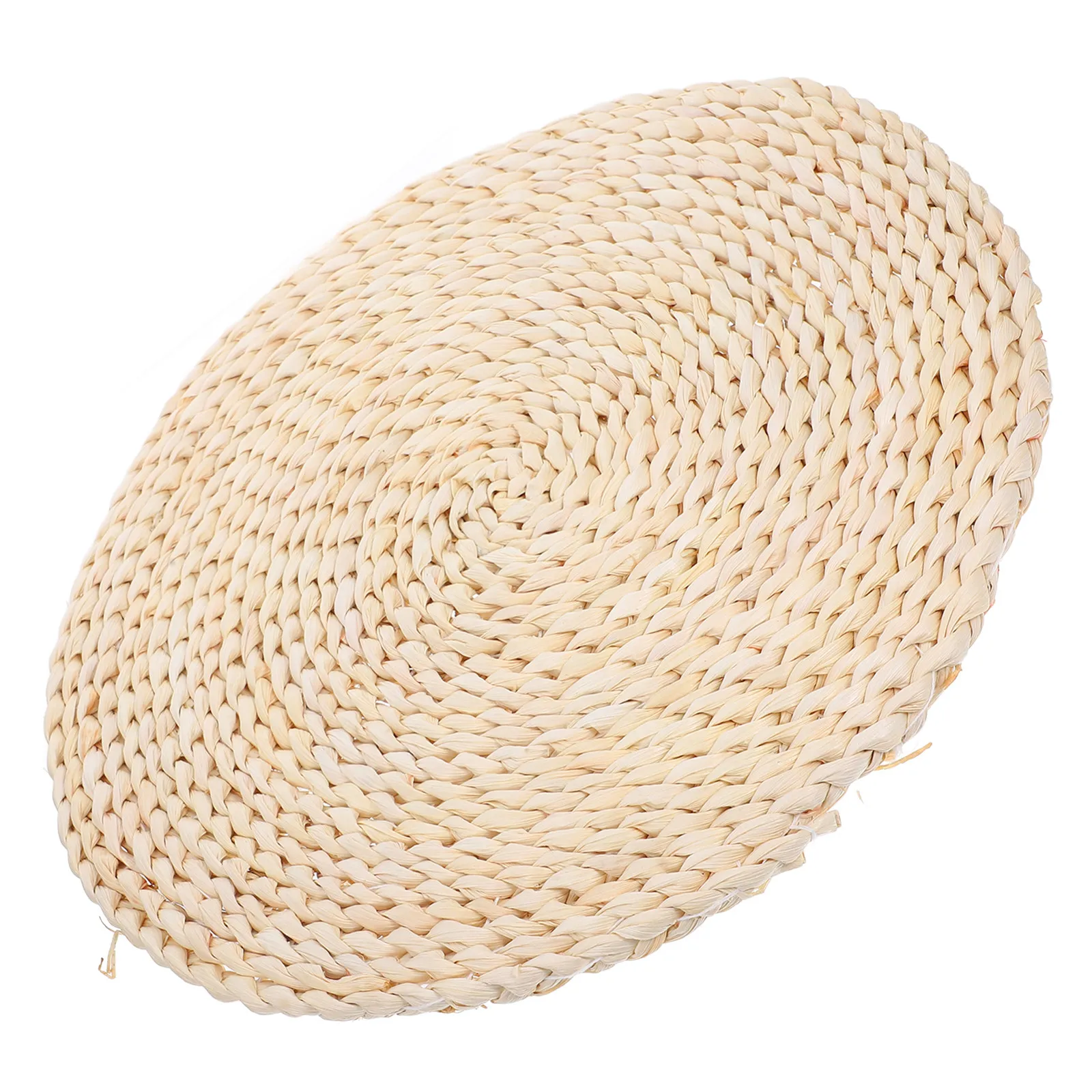 Cojín redondo de paja tejida para suelo, almohadilla de asiento, colchoneta de yoga, cojín para silla, tocador, reposapiés, balcón, sofá, terraza