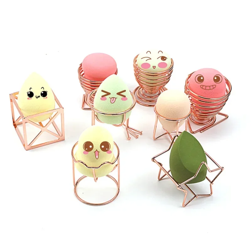 High Quality Mini Makeup Puff Rack Drying Hanger Beauty Makeup Powder Puff Blender Storage Rack Sponge Drying Stand Holder