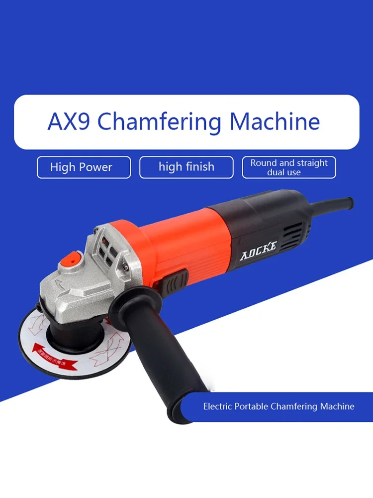 1x Electric Portable Chamfering Machine 45° Multifunction Circular Arc Trimmer rc Corner Round Hole Straight Edge Chamfer Tool